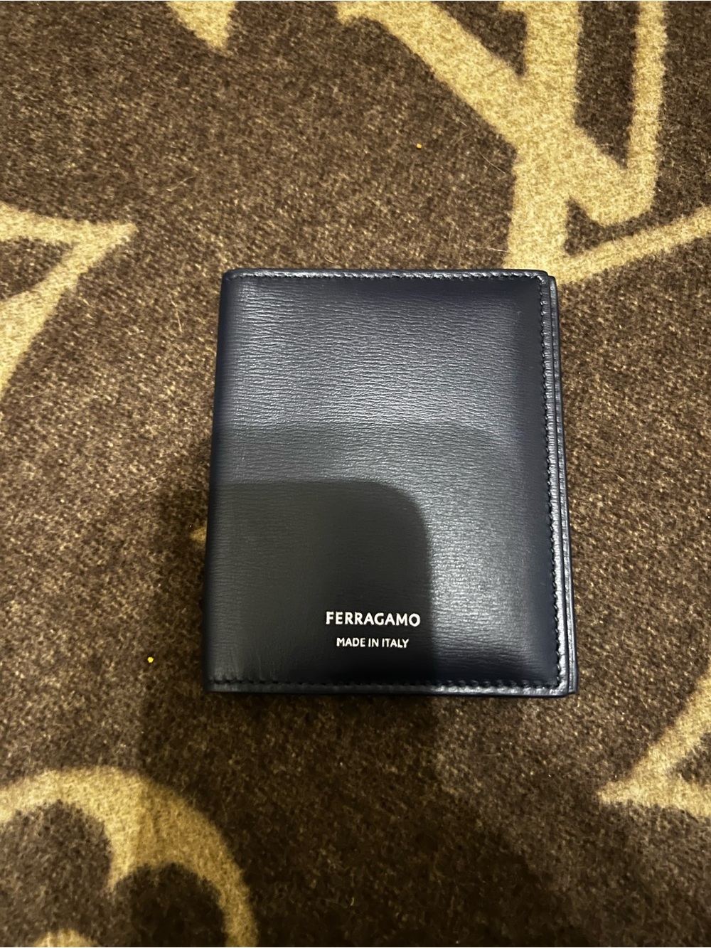 Salvatore Ferragamo Men's Black Leather Bi-Fold Wallet